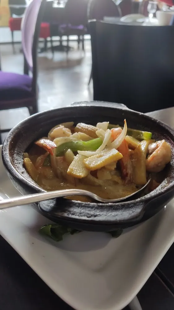 Curry Vert Crevettes